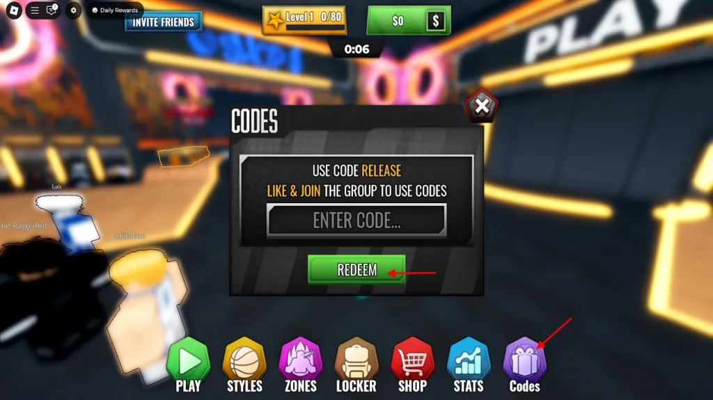 Basketball Zero Codes code redemption guide