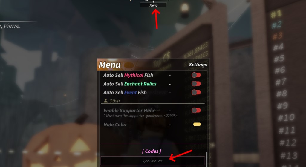 Roblox Fisch Codes code redemption guide