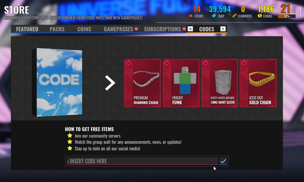 Roblox Ultimate Football code redemption guide